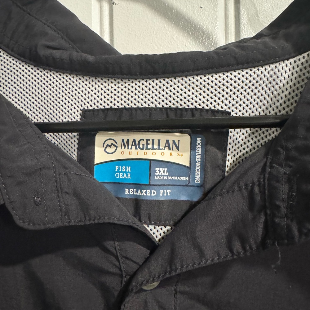 Magellan Outdoors Black Relaxed Fit Shirt - Picture 2 of 4
